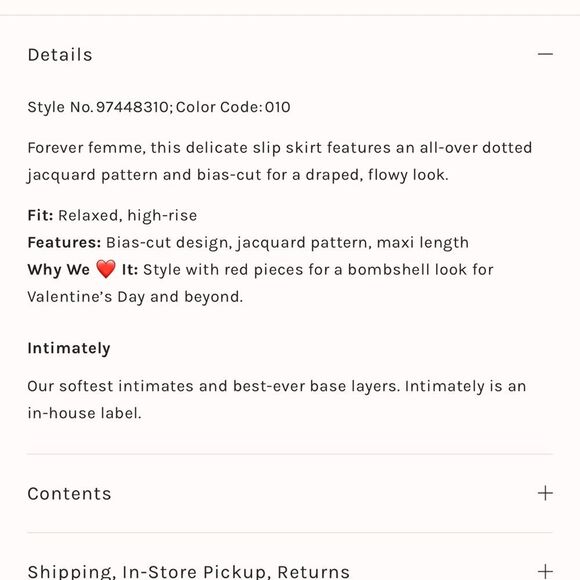 NEW Free People Intimately Sweet On You Bias Half Slip - Clean Ivory XS - Picture 10 of 10